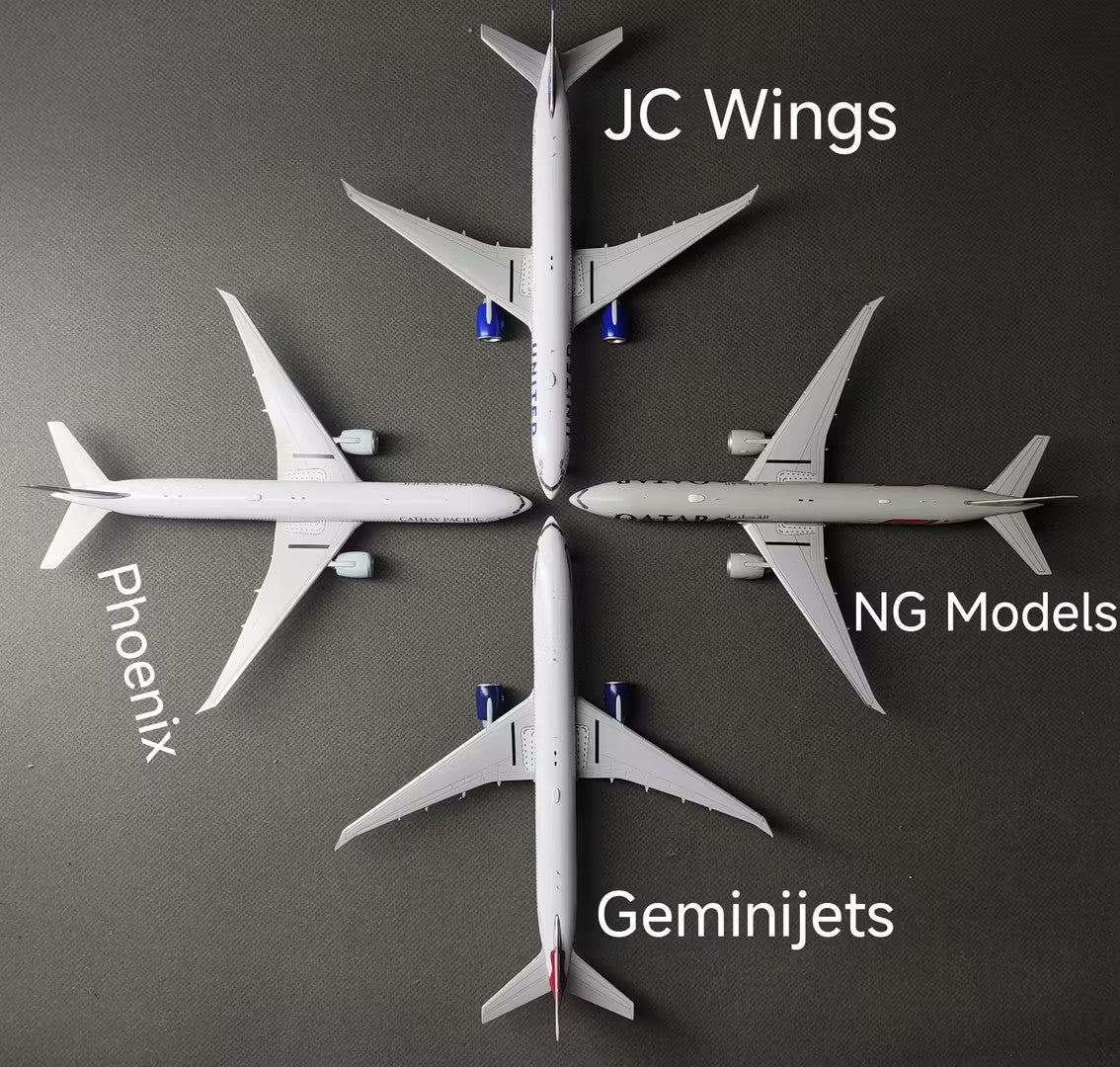1:400 Boeing 777-300ER: NG Models vs JC Wings vs GeminiJets – Xwinglet