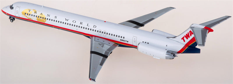 Geminijets TWA for McDonnell Douglas MD-80 N960TW 1:200 Aircraft Pre-built Airliner Model Display