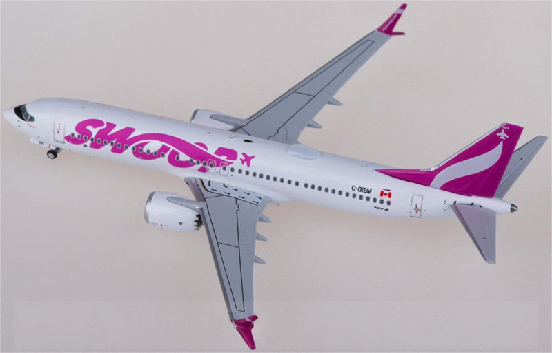 NG Models Swoop Airlines for Boeing 737 MAX 8 C-GISM 1:400 Airplane Pre-built Airliner Model Display