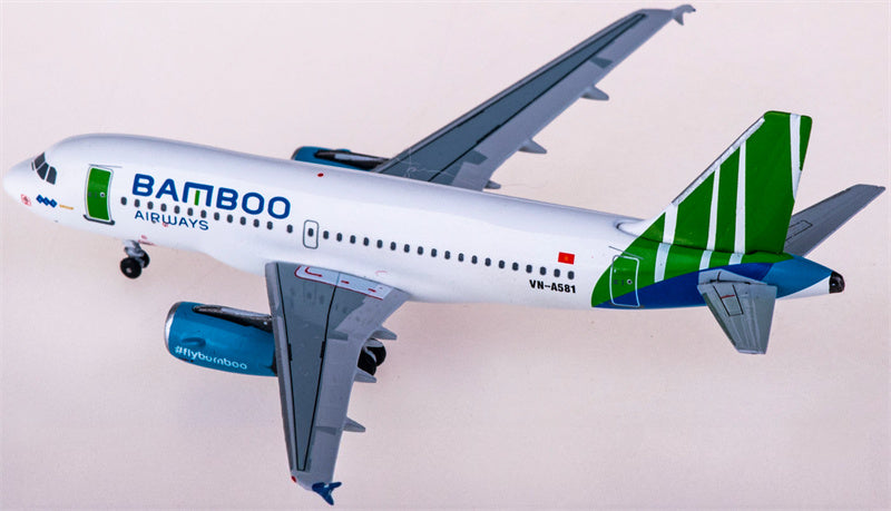 AeroClassics Bamboo Airways for Airbus A319 VN-A581 1:400 Aircraft Pre-built Airliner Model Display