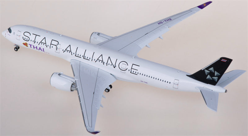 JC Wings Thai Airways Airbus A350-900 HS-THQ Star Alliance Flaps Down 1:400 Diecast Model view 2