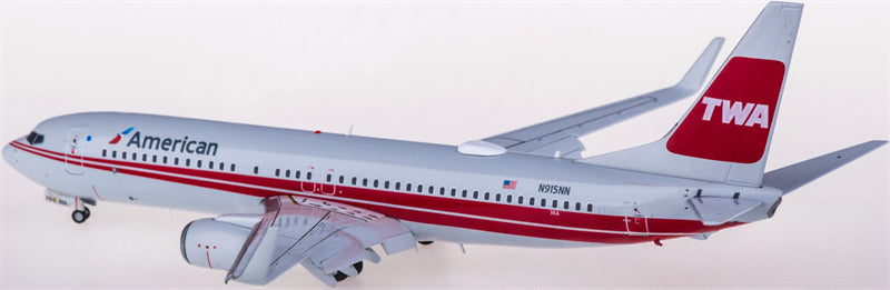 Geminijets American Airlines Boeing 737-800 N915NN TWA Flaps Down 1:200 Diecast Model view 3
