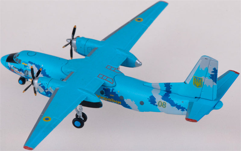 JC Wings Ukrainian Air Force for Antonov An-26 08 1:400 Airplane Pre-built Airliner Model Display