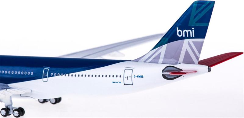 AeroClassics BMI Airbus A330-200 G-WWBB 1:400 Diecast Model view 3