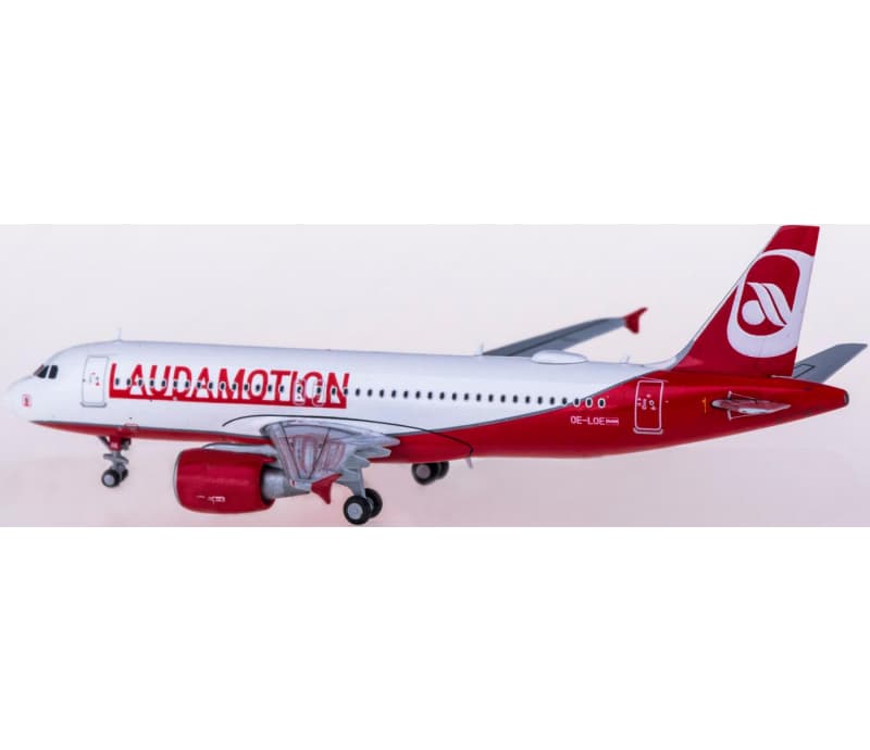 JC Wings Laudamotion Airbus A320 OE-LOE 1:400 Aircraft Pre-built Airliner Model Display