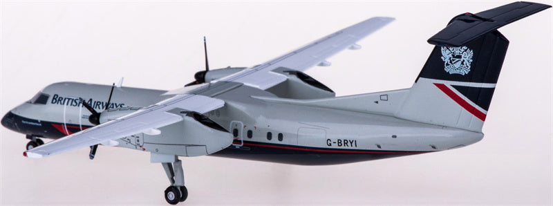 JC Wings British Airways for Bombardier for Dash 8 Q300 G-BRYI 1:200 Aircraft Pre-built Airliner Model Display