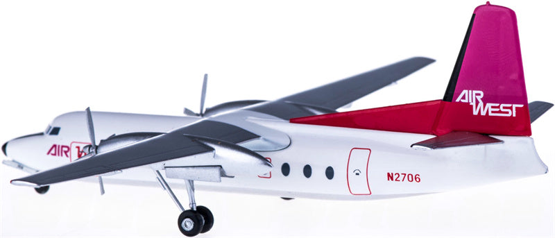 AeroClassics Air West Fokker F-27 N2706 1:200 Diecast Model view 3