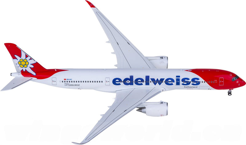 Geminijets Edelweiss Air for Airbus A350-900 HB-IHC 1:400 Airplane Pre-built Airliner Model Display