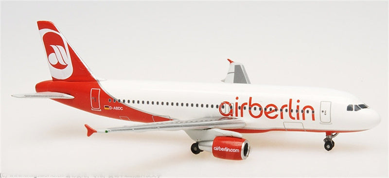 Herpa airberlin for Airbus A320 D-ABDC 1:500 Airplane Pre-built Airliner Model Display