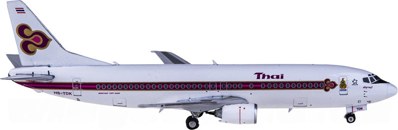 Phoenix Thai Airways for Boeing 737-400 HS-TDK King's logo 1:400 Airplane Pre-built Airliner Model Display