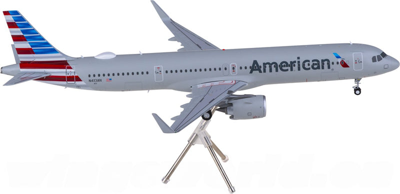 Geminijets American Airlines for Airbus A321neo N413AN 1:200 Airplane Pre-built Airliner Model Display