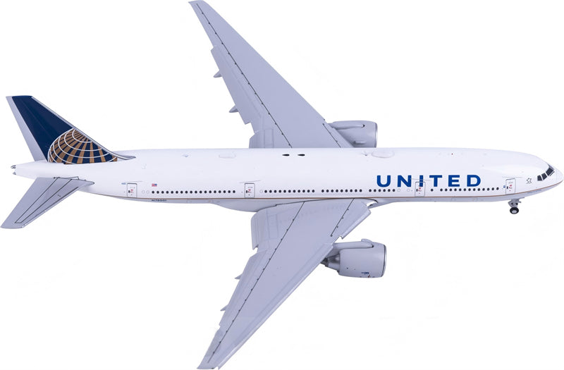 JC Wings 1:400 United Airlines Boeing 777-200ER N78001 Flaps down DIECAST Model