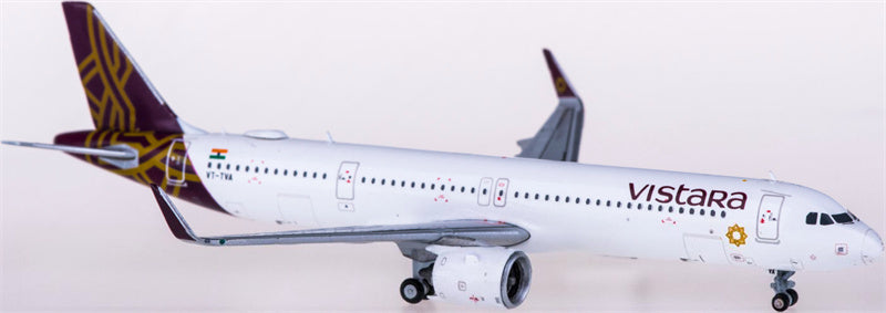 JC Wings Vistara Airbus A321neo VT-TVA 1:400 Diecast Model view 1