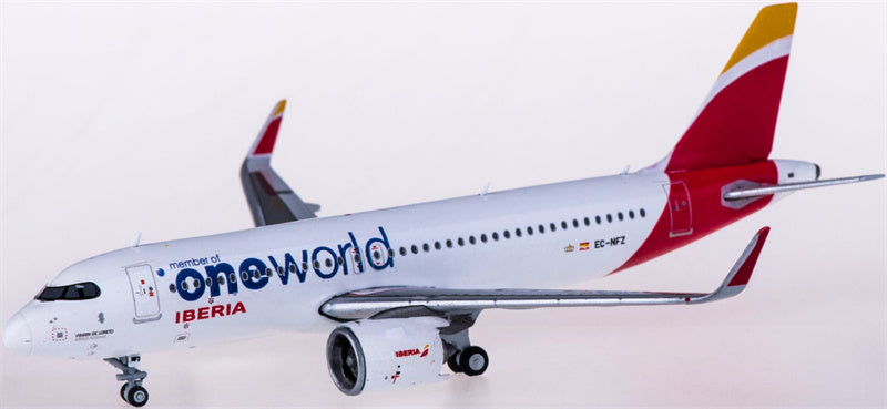 JC Wings Iberia Airbus A320neo EC-NFZ member of oneworld 1:400 Diecast Model view 4
