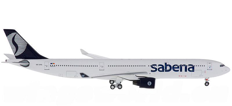 AeroClassics Sabena for Airbus A330-300 OO-SFO 1:400 Aircraft Pre-built Airliner Model Display