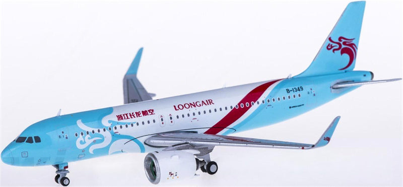 JC Wings Loong Air Airbus A320neo B-1349 1:400 Diecast Model view 4