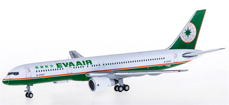 JC Wings EVA Air for Boeing 757-200 B-27017 1:400 Airplane Pre-built Airliner Model Display