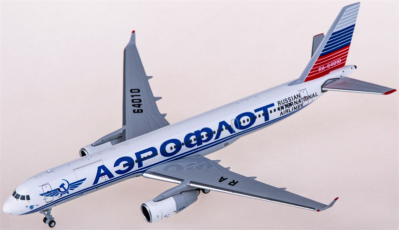 NG Models Aeroflot for Tupolev TU-204-100S RA-64010 1:400 Airplane Pre-built Airliner Model Display