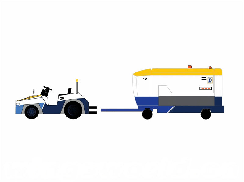 Fantasy Wings Hong Kong Airport Ground Power Unit Set 1:200 Accesory Pre-built Airliner Model Display