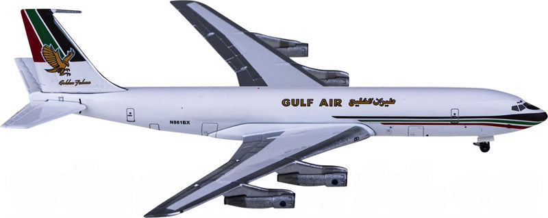 AeroClassics Gulf Air for Boeing 707-300 N861BX 1:400 Airplane Pre-built Airliner Model Display
