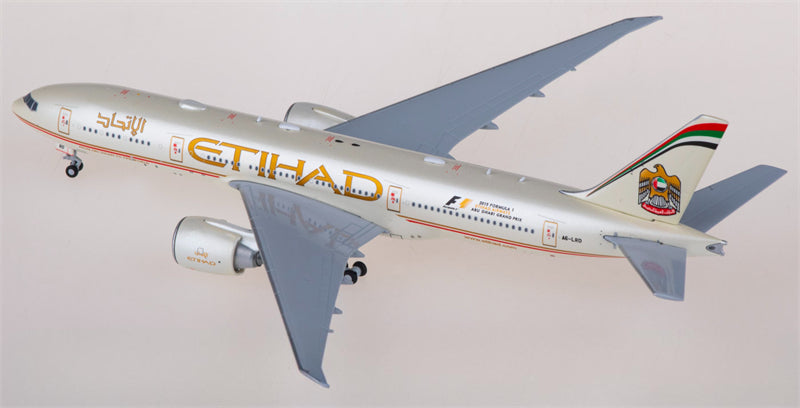 JC Wings Etihad Airways for Boeing 777-200LR A6-LRD 1:400 Airplane Pre-built Airliner Model Display