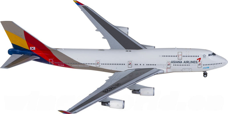 JC Wings 1:400 Asiana Boeing 747-400 HL7428 Diecast Model view 4
