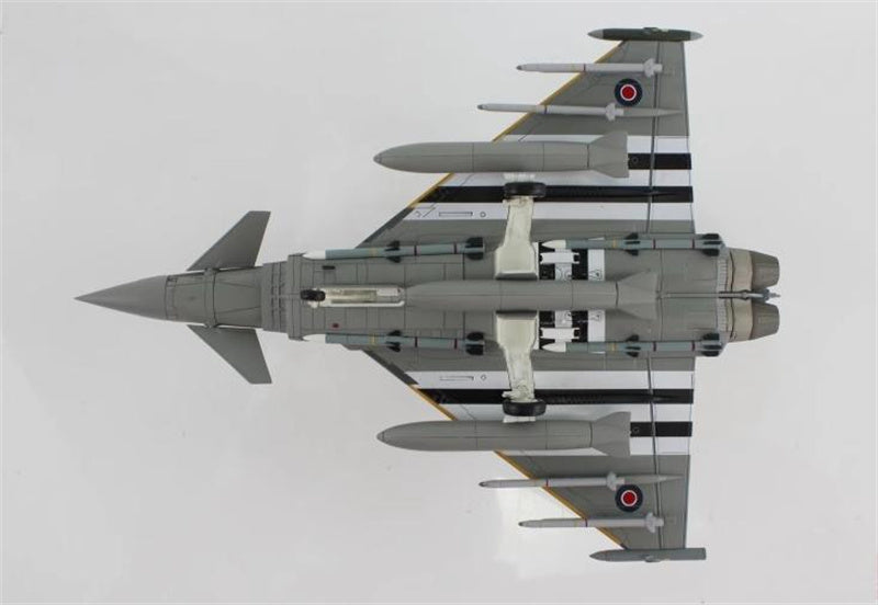 HOBBY MASTER Eurofighter Typhoon FGR4 ZJ913/FM-G RAF 2024 (w/2 x empty pylon, 1 center fuel tank) 1:72 Airplane Pre-built Model