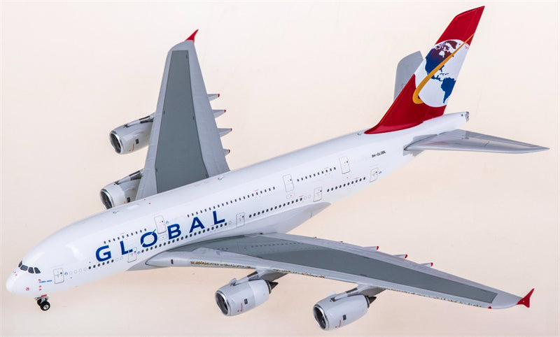 Phoenix 1:400 Global Airlines Airbus A380 9H-GLOBL Diecast Model view 4