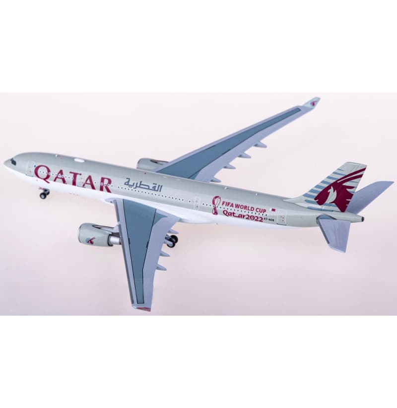 NG Models Qatar Airbus A330-200 A7-ACS 1:400 Aircraft Pre-built Airliner Model Display