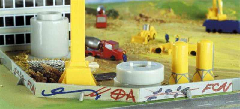 Herpa 1:500 Airport Accessories XIV Walls ABS Model