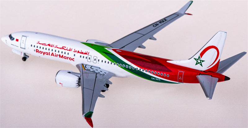 AeroClassics Royal Air Maroc Boeing 737 MAX 8 CN-MAX 1:400 Diecast Model view 2
