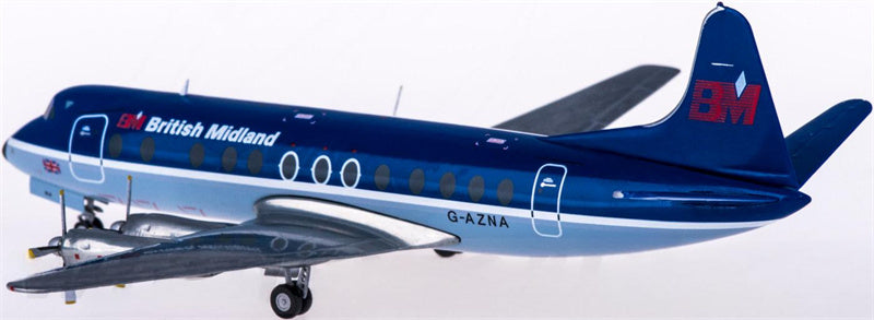 Herpa BMI for Vickers for Viscount 800 G-AZNA 1:200 Aircraft Pre-built Airliner Model Display