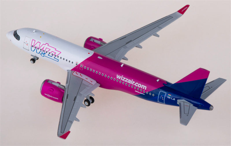 JC Wings Wizz Air for Airbus A320neo HA-LJE 1:400 Airplane Pre-built Airliner Model Display