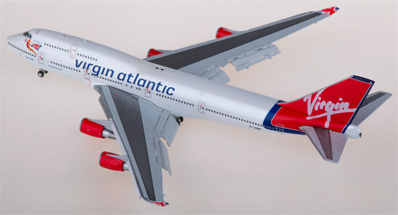 JC Wings Virgin Atlantic Boeing 747-400 G-VBIG Flaps Down 1:400 Diecast Model view 2