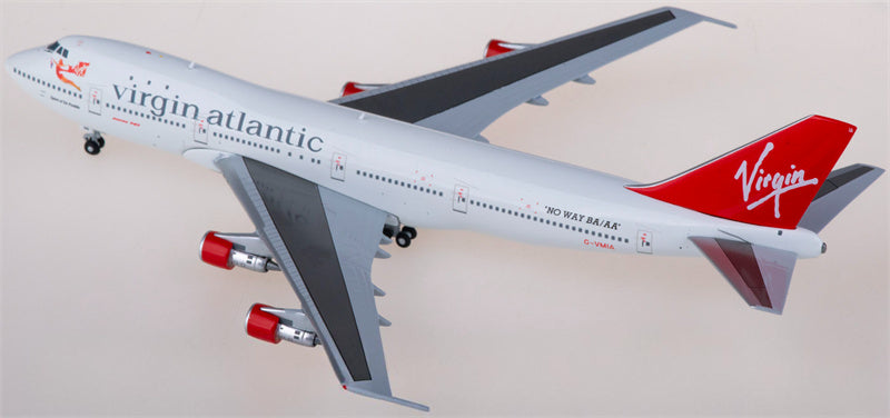 JC Wings Virgin Atlantic Boeing 747-100 G-VMIA w/ Sticker 1:400 Diecast Model view 4