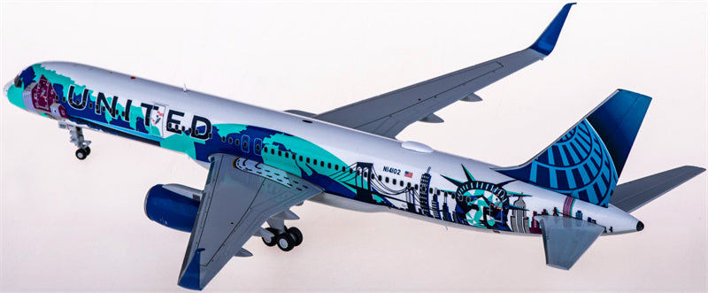 JC Wings United Airlines for Boeing 757-200 N14102 Her Art Here 1:200 Airplane Pre-built Airliner Model Display