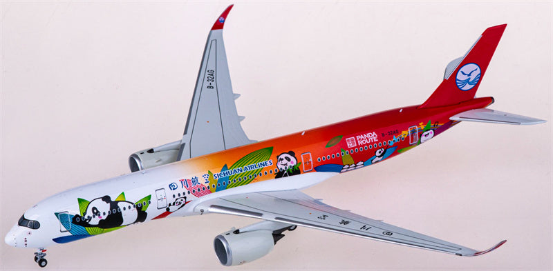 NG Models Sichuan Airlines Airbus A350-900 B-32AG 1:400 Diecast Model view 4