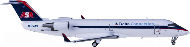 NG Models Delta Air Lines for Bombardier CRJ200ER N824AS 1:200 Airplane Pre-built Airliner Model Display