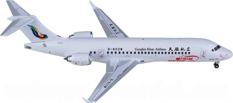 NG Models Genghis Khan Airlines for COMAC ARJ21-700 B-602W 1:200 Airplane Pre-built Airliner Model Display