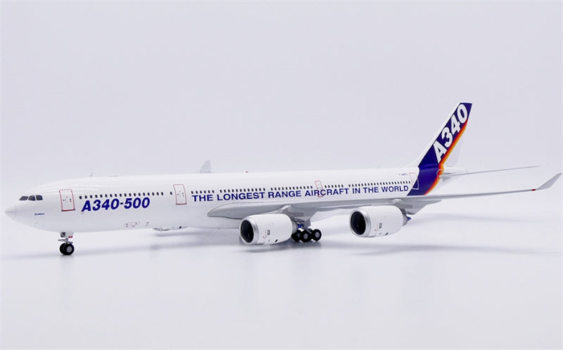 JC Wings Airbus House Color for Airbus A340-500 F-WWTE The Longest Range Aircraft in the World 1:200 Aircraft Pre-built Airliner Model Display