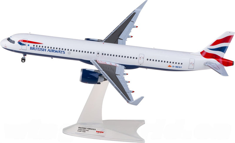 Herpa British Airways Airbus A321neo G-NEOY 1:200 ABS Model view 2