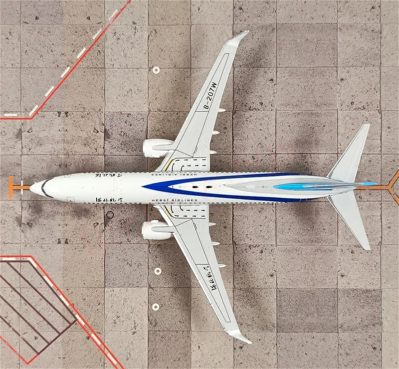 AeroPolaris Hebei Airlines Boeing 737-800 B-207W 1:400 Aircraft Model