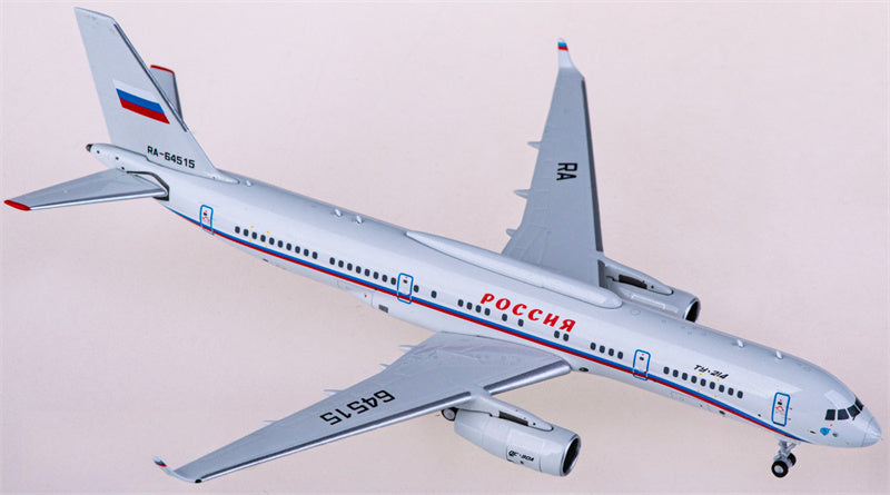 NG Models Russia State Transport Company for Tupolev TU-214SR RA-64515 1:400 Airplane Pre-built Airliner Model Display
