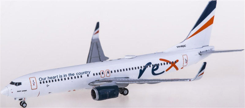 Geminijets Rex Airlines Boeing 737-800 VH-RQC 1:400 Diecast Model view 3