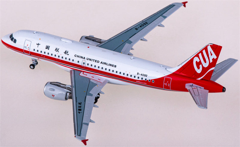 NG Models China United Airlines for Airbus A319 B-4092 1:400 Airplane Pre-built Airliner Model Display