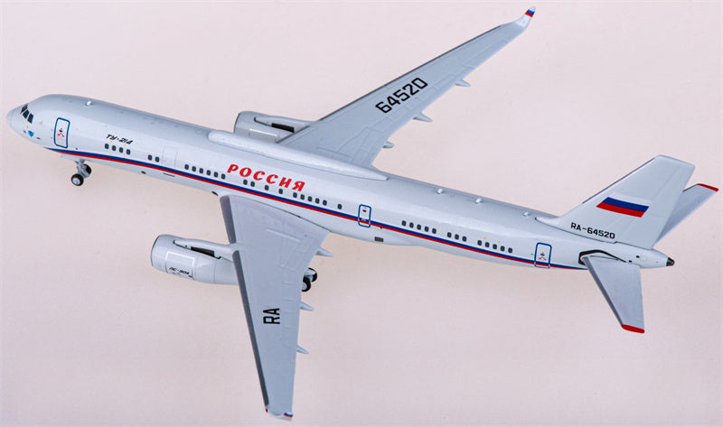 NG Models Russian Air Force for Tupolev TU-214PU RA-64520 1:400 Airplane Pre-built Airliner Model Display