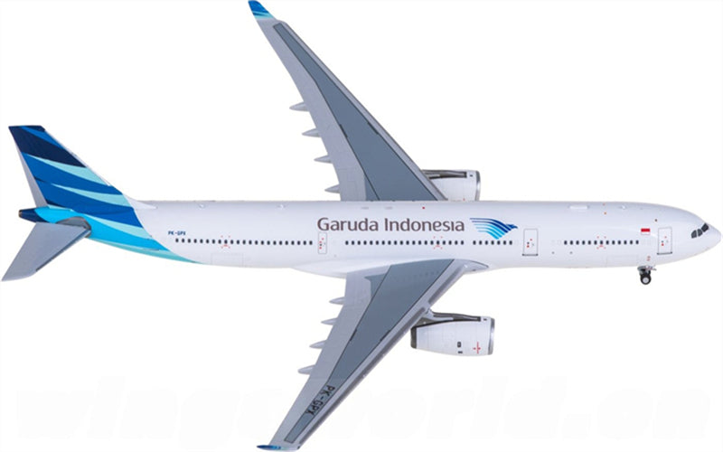 NG Models Garuda Indonesia for Airbus A330-300 PK-GPX 1:400 Airplane Pre-built Airliner Model Display