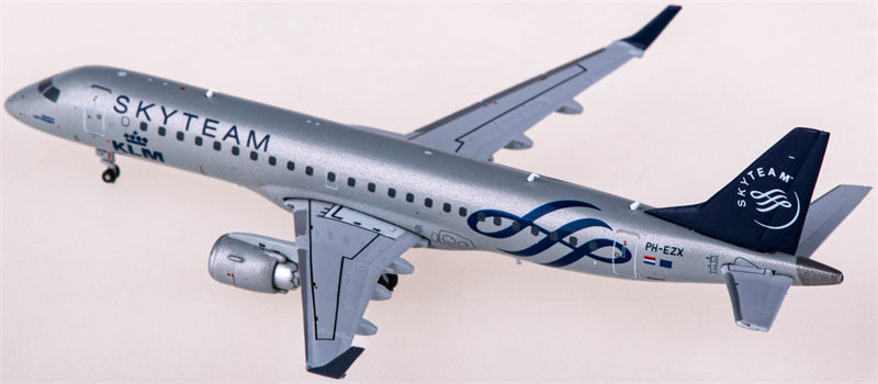 JC Wings KLM for Embraer ERJ-190 PH-EZX Skyteam 1:400 Airplane Pre-built Airliner Model Display