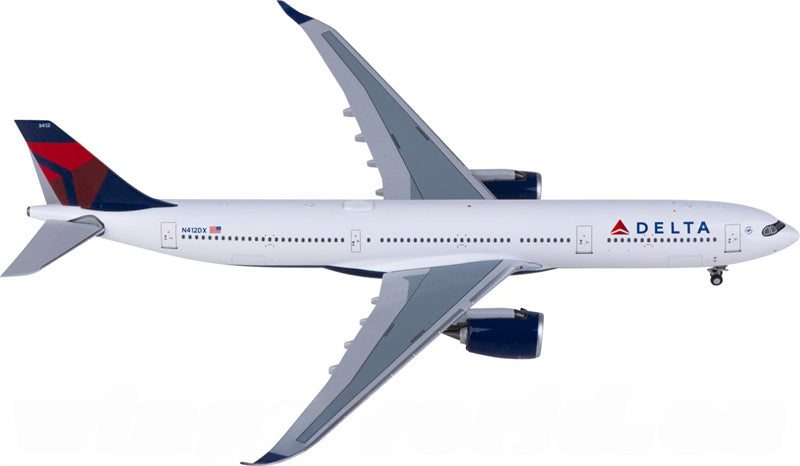 NGモデル デルタ航空 エアバスA330-900neo N412DX 1:400スケール 飛行機 組み立て済み旅客機モデル ディスプレイ