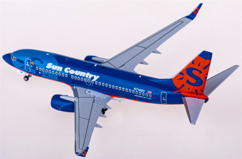 NG models Sun Country Airlines Boeing 737-700 N714SY 1:400 Diecast Model view 3
